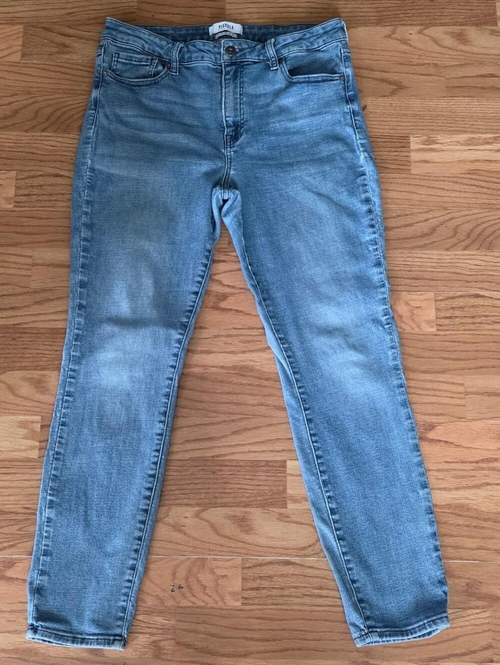 Pistola Women's Blue Medium Wash Skinny Jeans Slim Fit 31